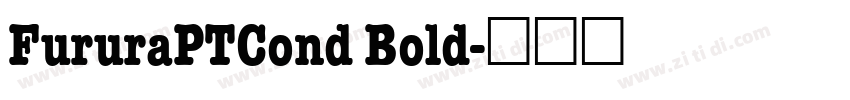 FururaPTCond Bold字体转换